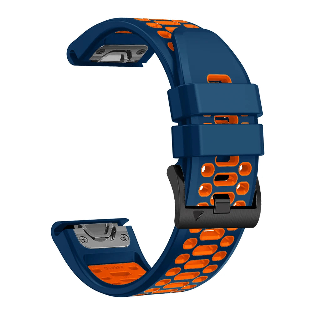 Outdoor Sports Silicone Watch Band 22mm/26mm for Garmin Fenix 5 6 7 8 Series, Tactix, Mk2, Enduro – QuickFit Replacement Strap
