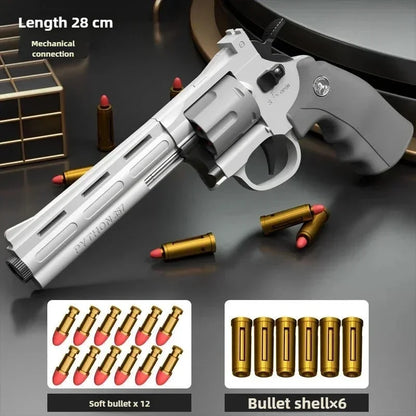 Magnum ZP5 357 Automatic Soft Dart Blaster - Continuous Action Toy with Safe Darts for Kids & Adults
