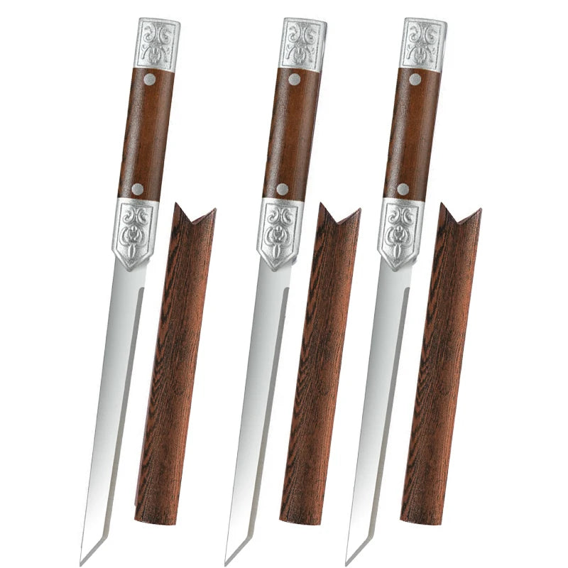 M390 Stainless Steel Meat Knife Set - 1/2/3-Piece Ultra-Sharp 62HRC Kitchen Cutting Knives for Meat, Fruit & Bone Removal