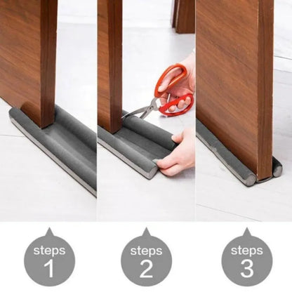 Flexible Door Gap Bottom Seam Sealing | Bathroom Door Seal | Soundproof Dust Strip | Waterproof Guard Sealer | Double Stick Design