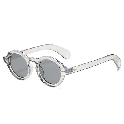 SO&EI Retro Polarized Sunglasses - Round Fashion Shades with Rivet Decor, UV400 Protection & Leopard Punk Style for Women & Men
