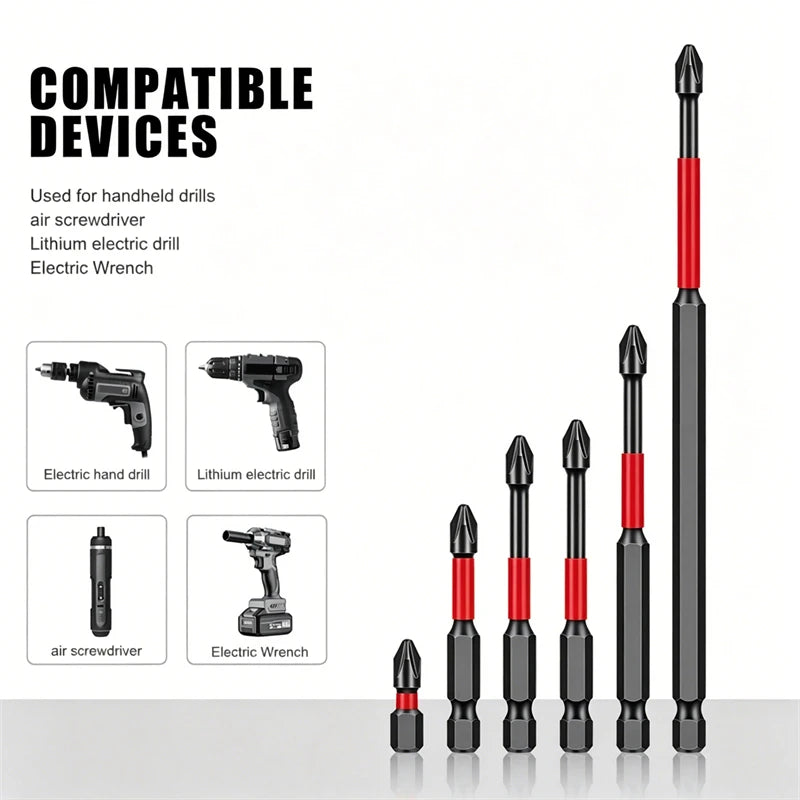 20PCS PH2 Magnetic Screwdriver Bit Set – 25mm Alloy Steel Anti-Slip Impact Phillips Drill Bits for Electric Screwdrivers & Outdoor Use
