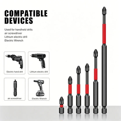 20PCS PH2 Magnetic Screwdriver Bit Set – 25mm Alloy Steel Anti-Slip Impact Phillips Drill Bits for Electric Screwdrivers & Outdoor Use