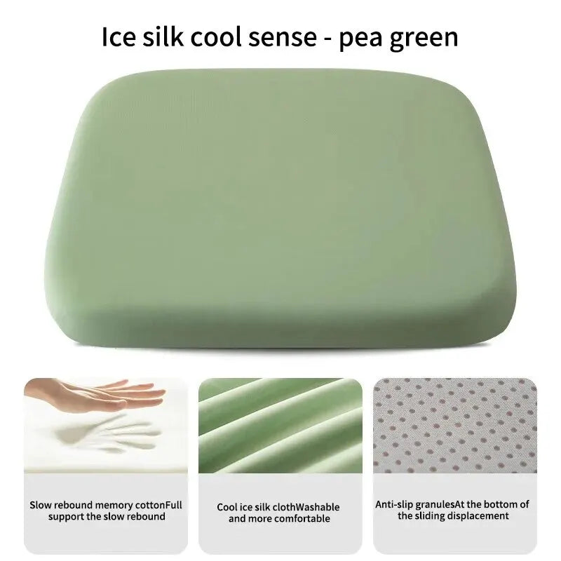 Ergonomic Memory Foam Seat Cushion – Hemorrhoid Relief & Support for Office, Students & Prolonged Sitting