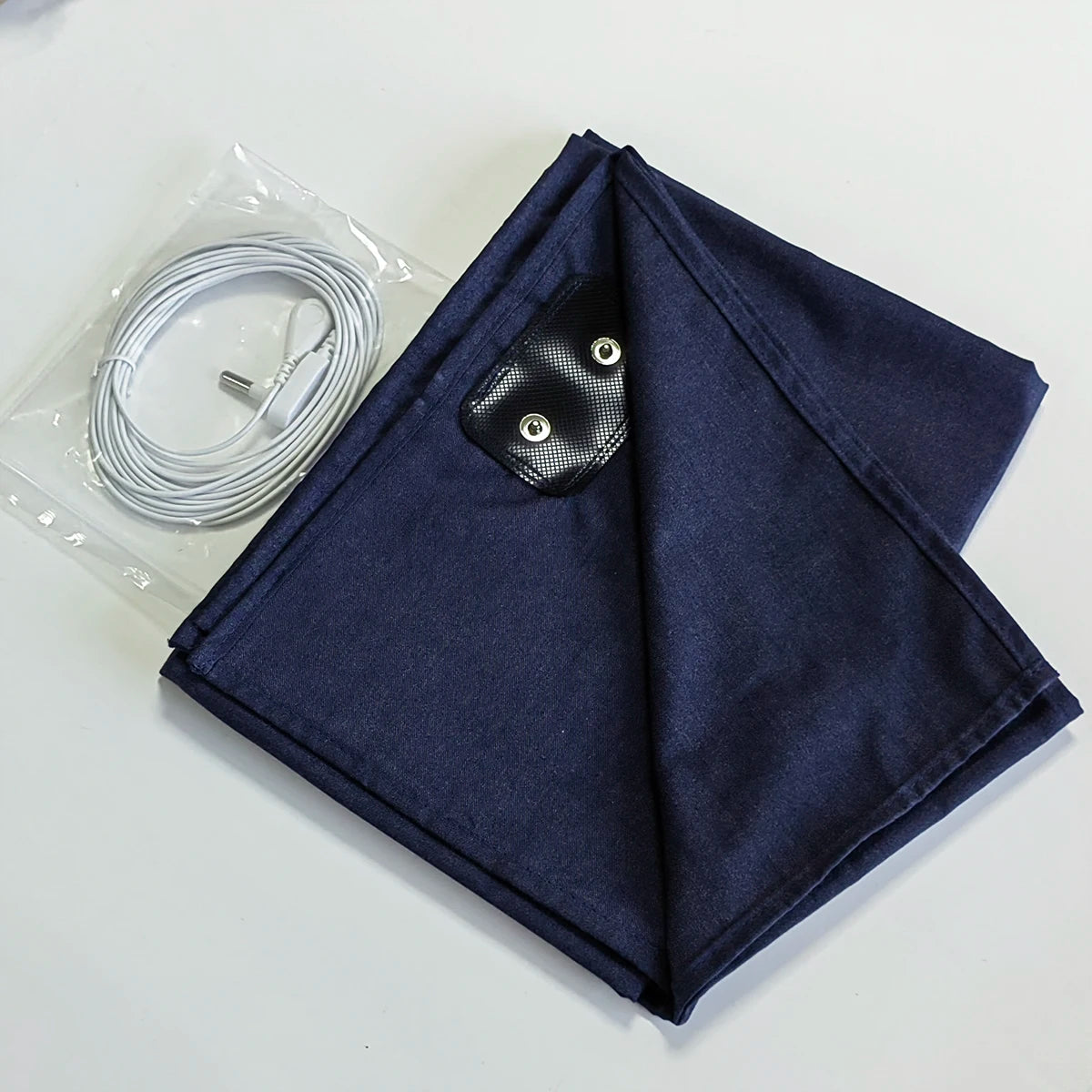 Earthing Floor Mat - Metallic Fiber Conductive Grounded Anti-ESD Radiation Protection Static Release Sheet for Faraday Cage