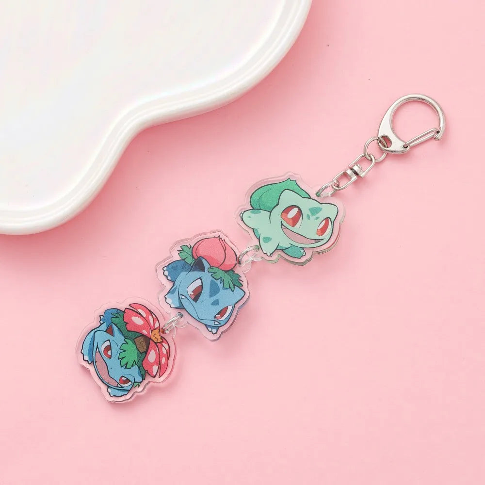 Anime Acrylic Keychain – Cute Cartoon Car Bag Pendant, Creative Gift for Friends & Fans, Fun Keyring Charm