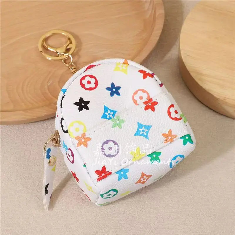 Mini Creative School Bag Earphone Case – Decorative Hanging Accessory Bag for AirPods 2/3/Pro & Galaxy Buds 3/3 Pro, Keychain Bag