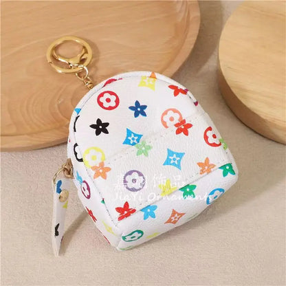 Mini Creative School Bag Earphone Case – Decorative Hanging Accessory Bag for AirPods 2/3/Pro & Galaxy Buds 3/3 Pro, Keychain Bag