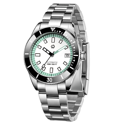 Men’s Automatic Mechanical Watch – Super Luminous Bezel, Japan NH35 Movement, 150M Waterproof Diving Watch