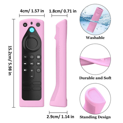 Silicone Remote Control Cover Stand - Protective Case for Fire TV Stick & Alexa Voice Remote Models