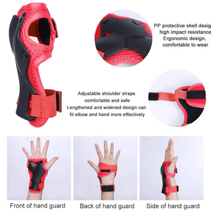 Kids Bike Helmet & Protective Gear Set – Toddler Helmet with Knee, Elbow & Wrist Pads for Cycling, Skateboard, Scooter & Skating