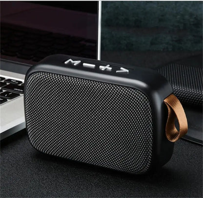 Wireless Mini Bluetooth Speaker – Fabric Design, TF Card Support, 3D Stereo Sound for Outdoor Use