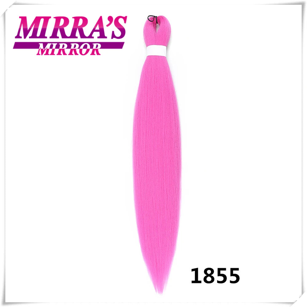 Purple Pre-Stretched Yaki Hair Extensions – Soft Synthetic Jumbo Braids for DIY Ponytail in Pink, Grey, Orange, Red & Blue