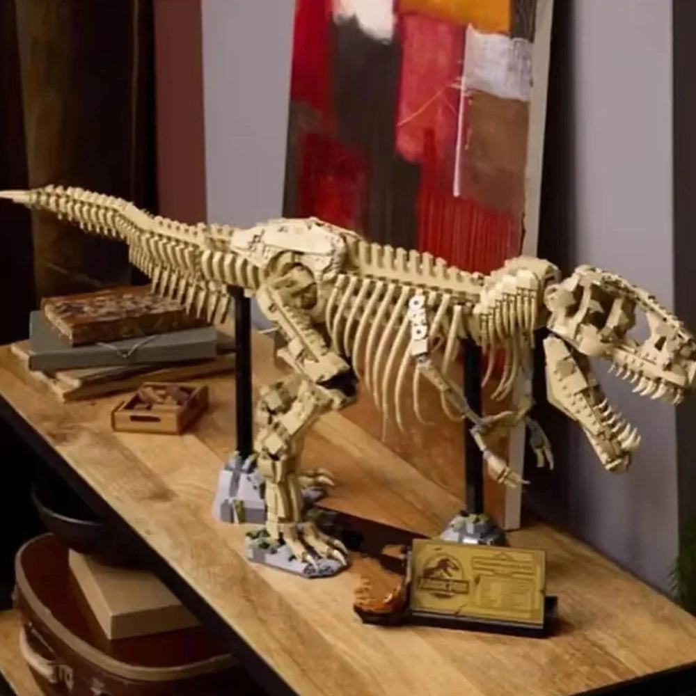 3145-Piece Dinosaur Fossil Building Blocks – 100cm T-Rex Bone Model Toy for Home Decor & Birthday Gifts