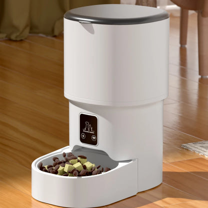 4L WiFi Smart Pet Feeder – Automatic Cat & Dog Food Dispenser (No 5V 1A Plug)