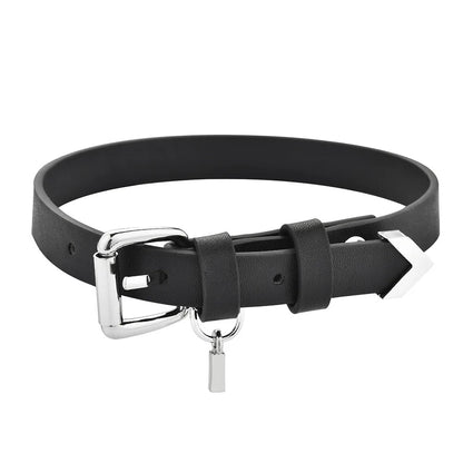 Sylus Cosplay Choker - Love and Deepspace Pendant PU Chain Necklace for Men and Women, Halloween Party Accessory