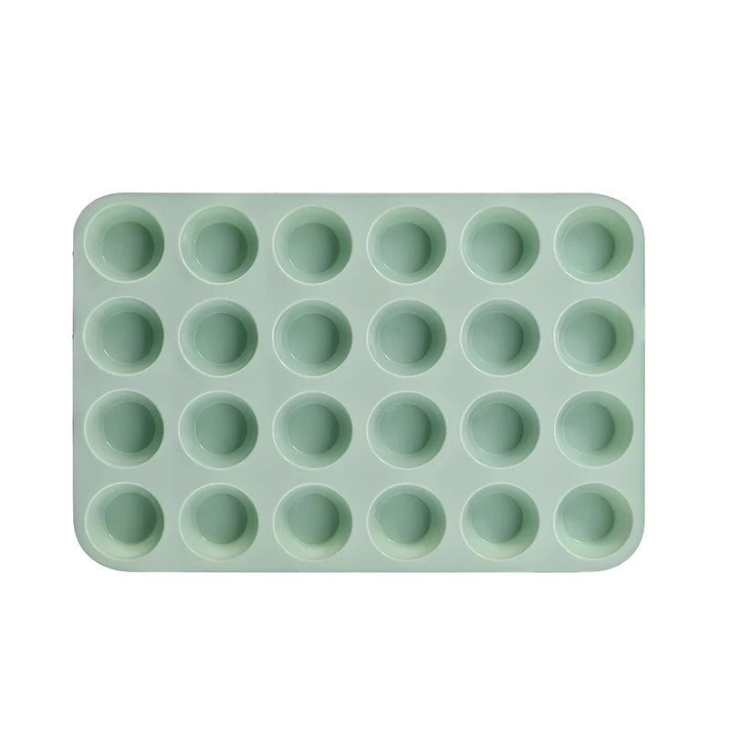 12/24 Hole Silicone Baking Mold - 3D Sphere Chocolate Mold Cupcake Muffin Cake Pan for DIY Dessert Kitchen Tools