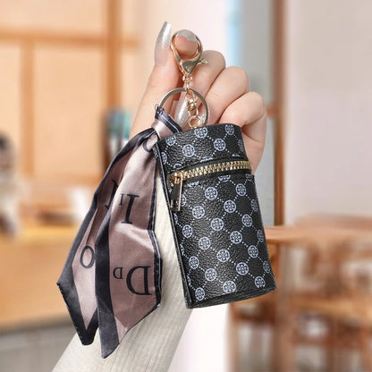 Luxury Mini Coin Purse Pendant - Retro Keychain Bag for Earbuds, Lipstick & Small Essentials