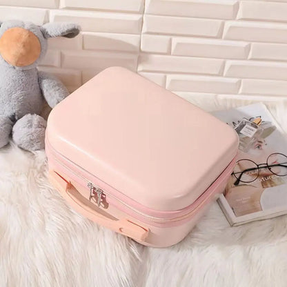 14 Inch Mini Women’s Carry-On Suitcase – Short Trip Travel Luggage & Makeup Bag