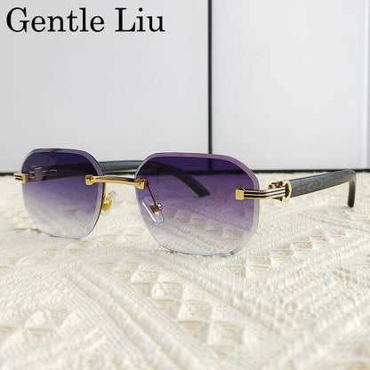 Vintage Square Rimless Sunglasses for Men 2026 – Luxury Frameless Punk Style UV400 Anti Blue Light Eyewear & Prescription Glasses