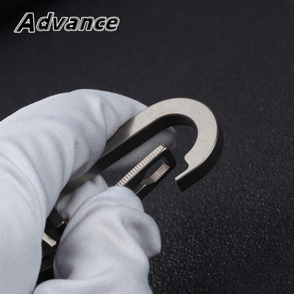 Titanium Alloy Key Ring - Multifunctional Outdoor EDC Keychain Buckle Tool Accessory