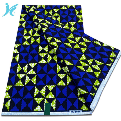Classic African Wax Fabric - 100% Cotton Soft Ankara Pagne for Women's Dresses