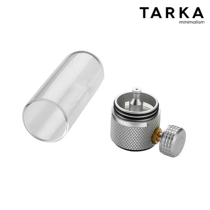 Candlestick-Style Metal Gas Lantern - Portable Ambient Light for Camping Tents, Canopies & Outdoor Use