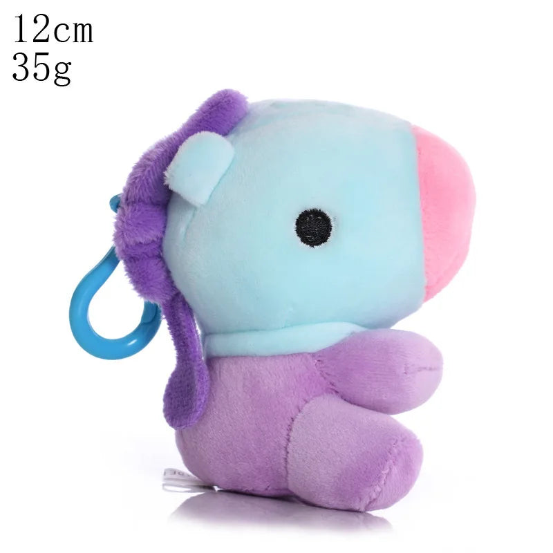 BTed 21 Plush Toys – Kawaii Mini Anime Keychain Pendant, Soft Stuffed Animal Doll Gift for Kids (12–22cm)