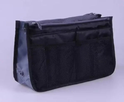 HOMEFISH Multi-Function Large Capacity Makeup & Toiletry Bag – Portable Double-Zipper Travel Organizer Mommy Bag with Multiple Pockets