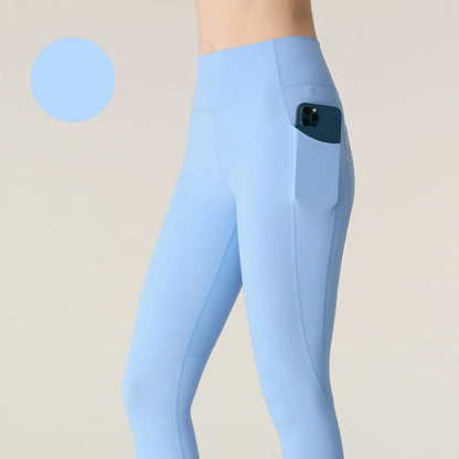 Women's High Waist Seamless Leggings - Naked Feel Push Up Yoga Pants For Fitness, Running & Gym Training