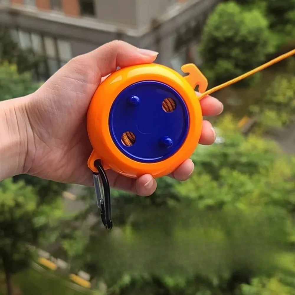 Retractable Outdoor Clothesline – Windproof Anti-Slip Laundry Drying Rope for Camping, Travel & Hotel Use