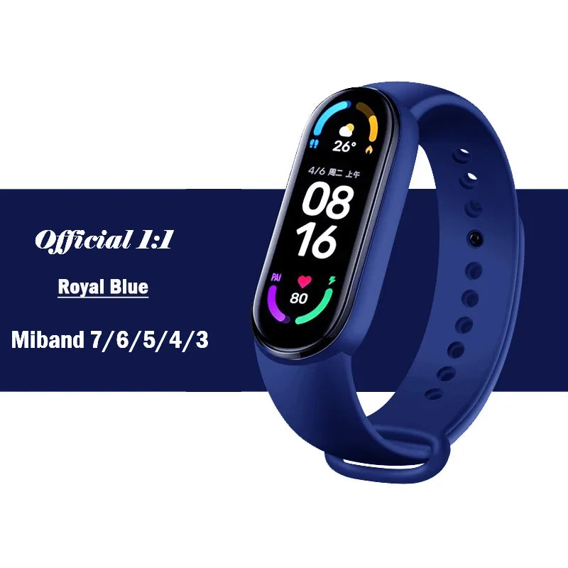 Silicone Strap for Xiaomi Mi Band 3-7 NFC – Sport Replacement Wristband Bracelet