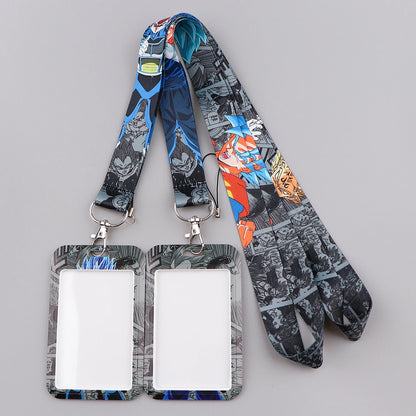Anime Character Strap Lanyard – Keychain, ID Card Badge Holder, DIY Keyring Accessories for Cosplay Gifts
