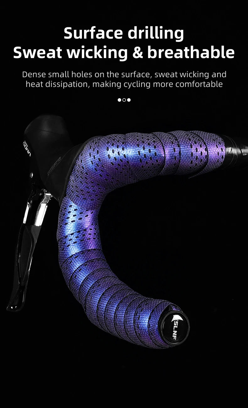 ESLNF Colorful Thickened Anti-Slip Handlebar Tape – Anti-Vibration Comfort Road Bike Bar Wrap