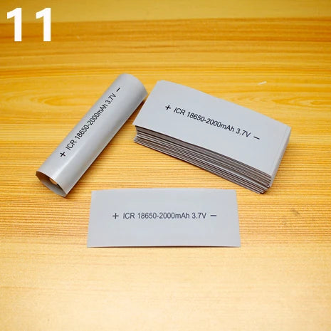100pcs 18650 Lithium Battery Heat Shrink Wrap PVC Sleeves – Insulation Packaging Film for Battery Protection
