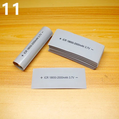 100pcs 18650 Lithium Battery Heat Shrink Wrap PVC Sleeves – Insulation Packaging Film for Battery Protection