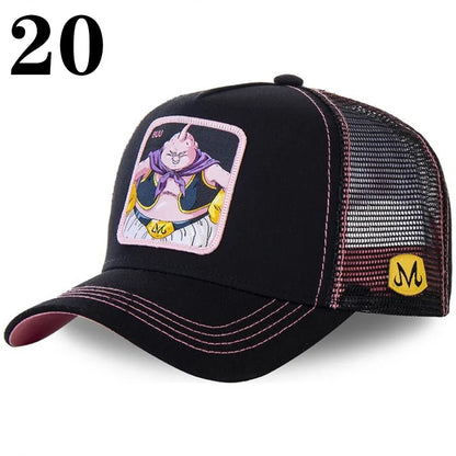 Dragon Ball Anime Baseball Cap - Goku Vegeta Buu Mesh Hip Hop Hat for Summer Casual Wear