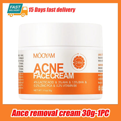 1/3/5-Piece Acne Care Face Cream Set - Hydrating Moisturizer for Blemish Care, Oil Control, and Smoother-Looking Skin