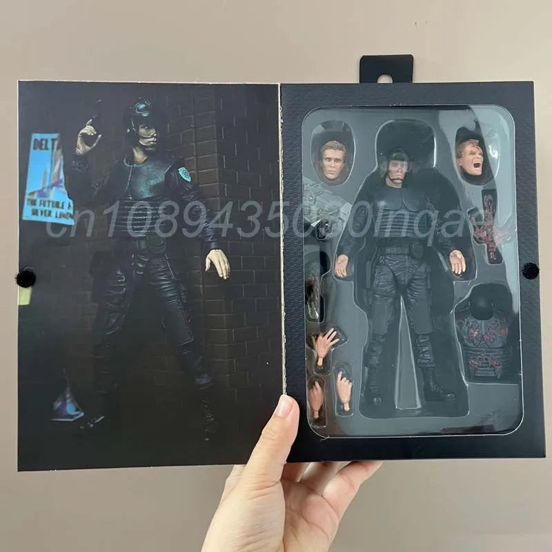 NECA Robocop Alex J. Murphy Action Figure — Movable Joint Model Toy Doll for Room Decor & Kids’ Christmas Gift