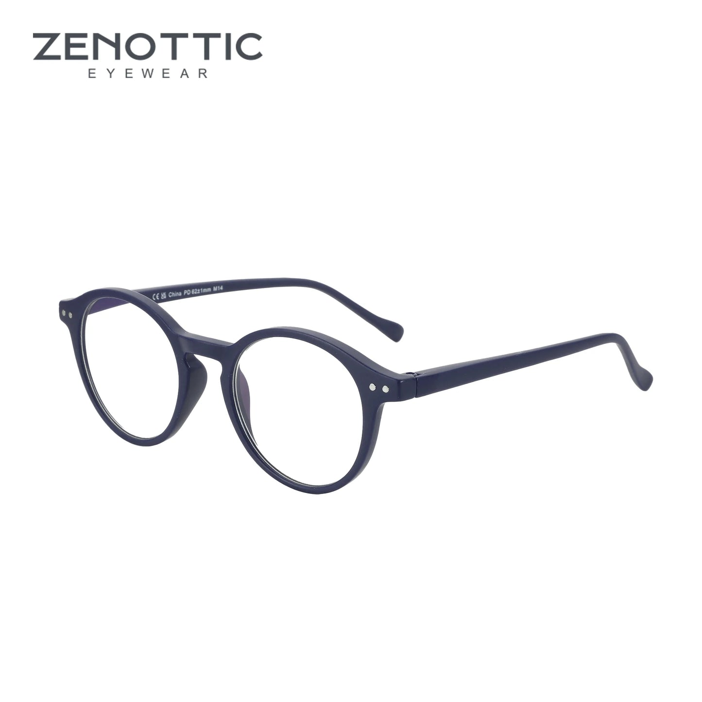 ZENOTTIC 2025 Retro Reading Glasses – Anti-Blue Light Blocking Eyeglasses for Women & Men, Diopter 0 to 4.0