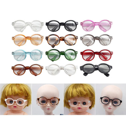 6.5cm & 9cm Transparent Plastic Glasses – Sunglasses for 1/8, 1/6, 1/3, 1/4 BJD Dolls, Labubu, MSD, SD, EXO Plush