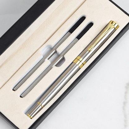 Luxury Metal Ballpoint Pen Gift Set — School, Business & Office Signature Roller Pen, Student Stationery Supplies