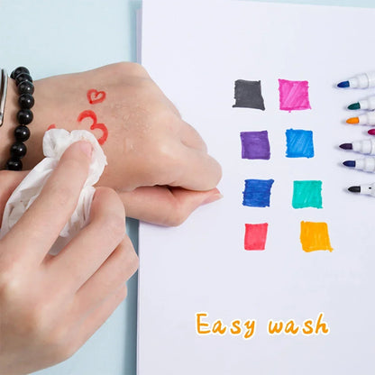 Magnetic Erasable Whiteboard Pen — Colored Blackboard Marker for Classroom, Office, Note-Taking & Teaching Supplies