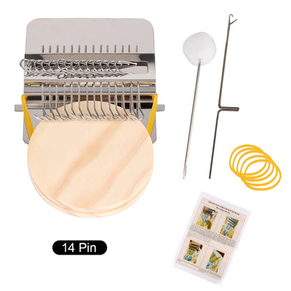 Hand Tapestry Wood Loom - Small Weaving Frame Tool for Clothes, Jeans Repair & DIY Knitting Crafts
