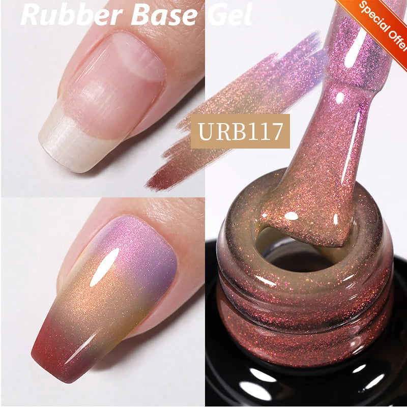 UR SUGAR 15ml Jelly Milky White Gel Polish – Translucent UV Soak Off Nail Art Varnish Semi-Permanent Fashion Nail Color