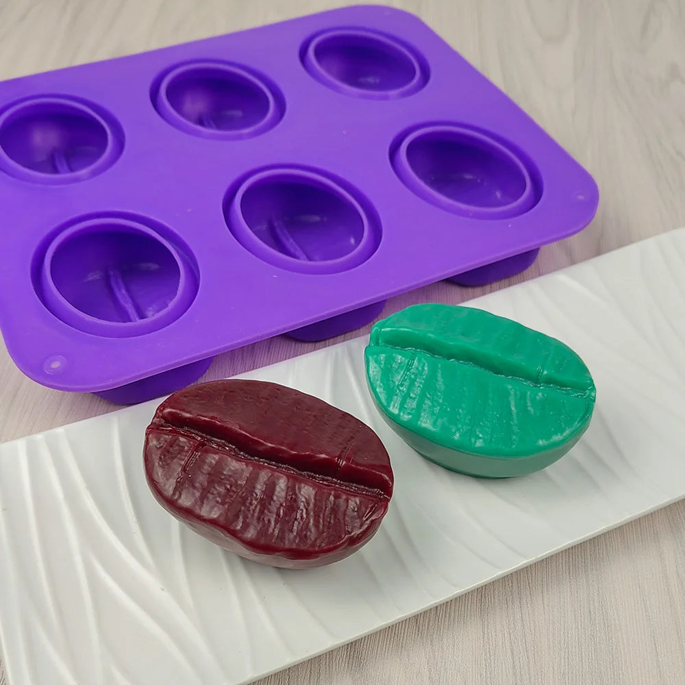 Coffee Bean Silicone Mold – DIY Handmade Soap, Fondant, Chocolate & Mousse Cake Decorating Tool