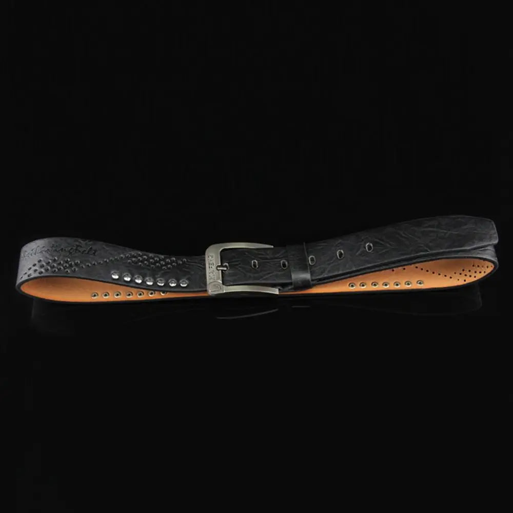 Simple Leather Men's Belt – Luxury Classic Buckle, High-Quality Alloy Vintage Cowboy Waistband for Business & Casual Use