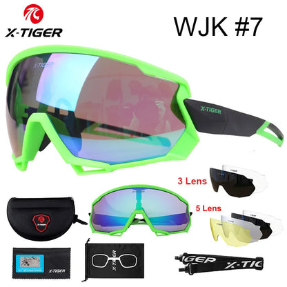 X-TIGER Polarized Cycling Glasses — Photochromic MTB & Road Bike Sunglasses for Sports