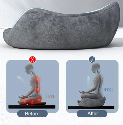 Ergonomic Meditation Cushion - Cross-Legged Yoga, Kneeling & Home Meditation Futon Pillow