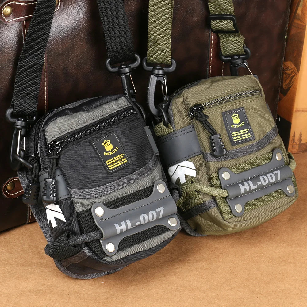 RUIL 2022 Men’s Crossbody Bag - Classic Oxford Waist Pack & Messenger Bag for Everyday Carry